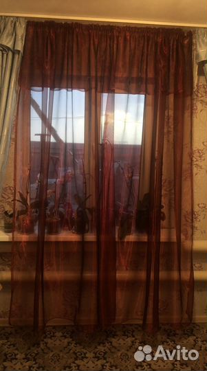 Тюль с ламбрикеном новая