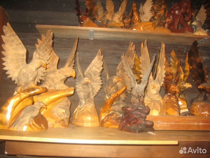 Орлы деревянные СССР ручной работы