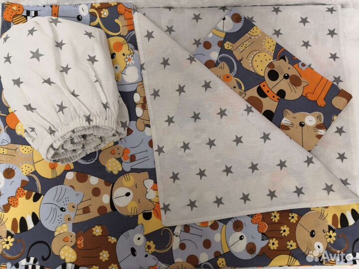 Постельный комплект для детской кроватки