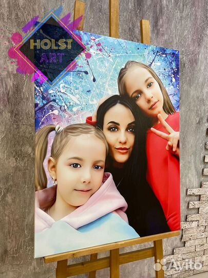 Портрет на холсте по фото