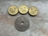 Монета Швеция - 10 крон, Дания - 5 крон