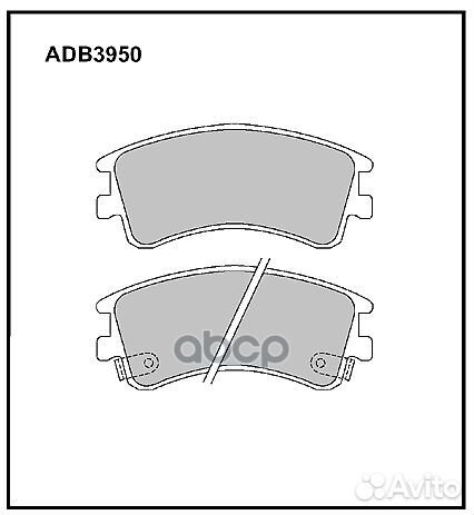 Колодки тормозные дисковые передние Allied Nipp