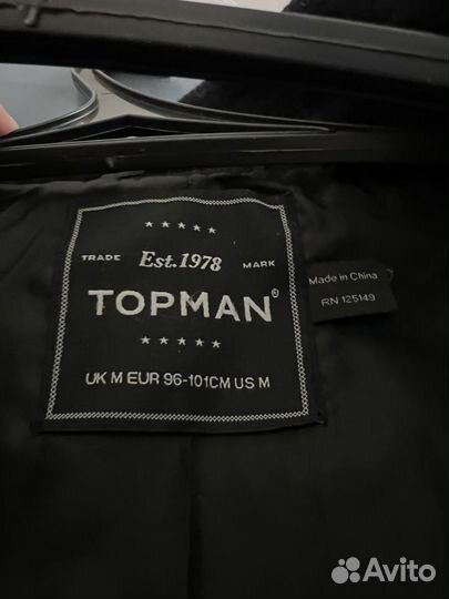 Пальто шерстяное topman