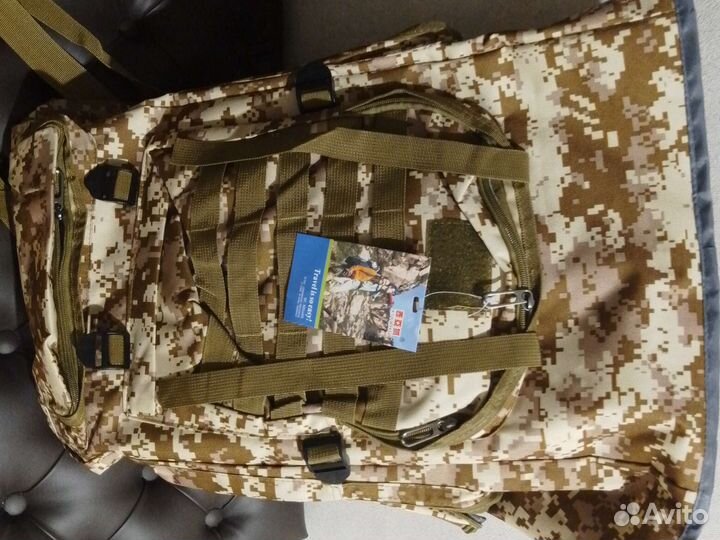 Новый походный камуфляжный рюкзак 80л