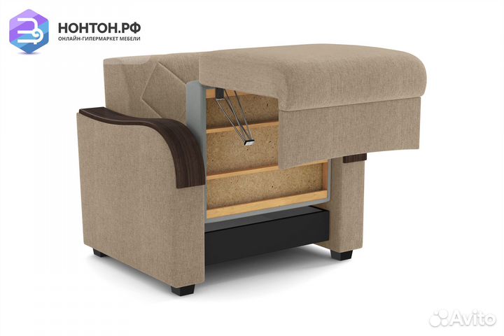 Кресло пантограф Марракеш темно-бежевое