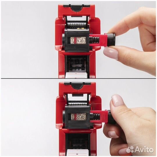 Этикет-пистолет brauberg, однострочный, для ленты