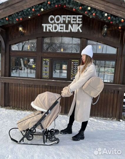 Новые Санки Снеговик со стразами Swarovski