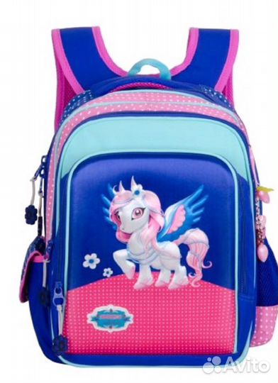 Рюкзак 3D новый школьный для девочек