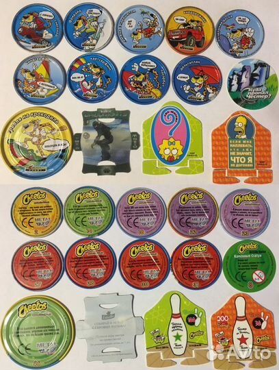 Фишки, кэпсы, сотки Cheetos и другие