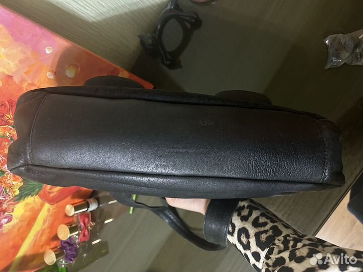 Сумка женская натуральная кожа черная