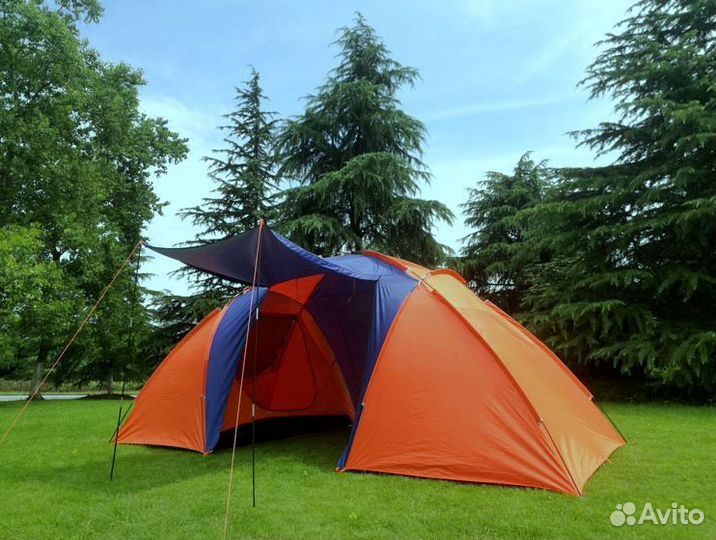 Палатка четырехместная с тамбуром