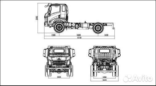 Шасси Dayun CGC1120D, 2024