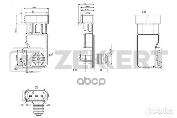 Датчик давления воздуха Chevrolet Epica (KL1 )