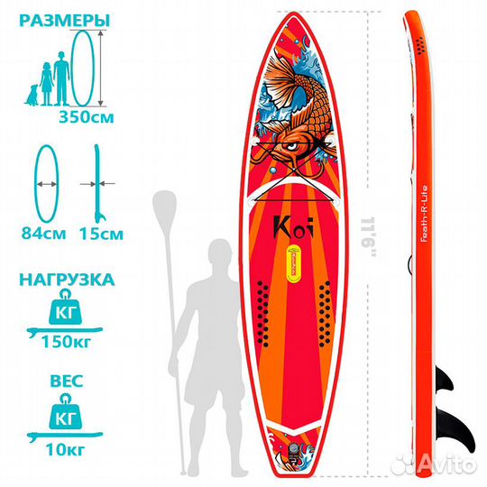 Supboard сапборд Koi 350 (розница/опт)