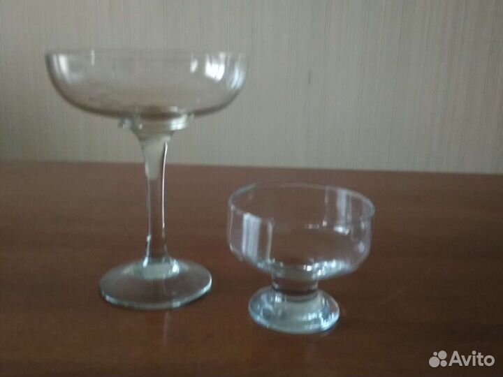 Хрустальная ваза, фужеры СССР