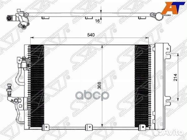 Радиатор кондиционера Opel Astra 04-13 / Zafira