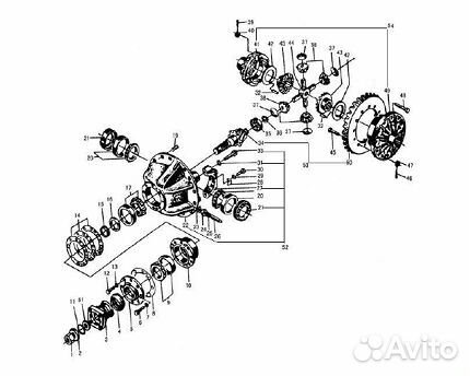 Гайка - 4013000066 (sdlg)