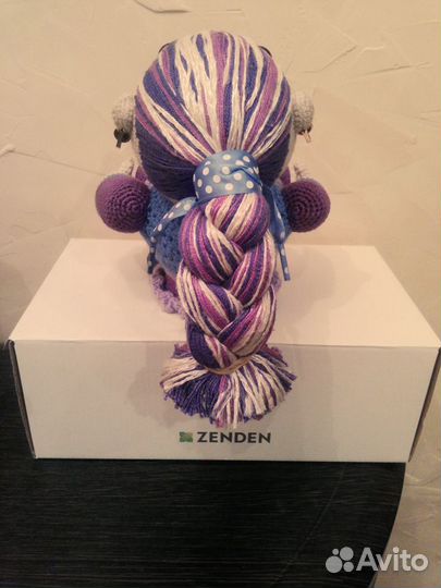 Вязаная интерьерная кукла амигуруми