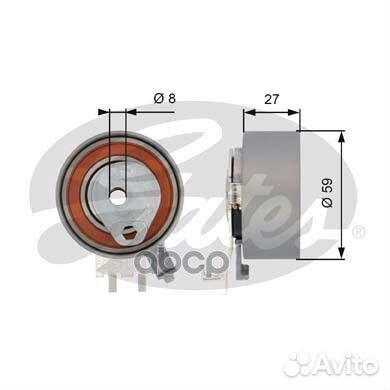 T43139 Ролик ремня грм volvo S40-S80/renault LA