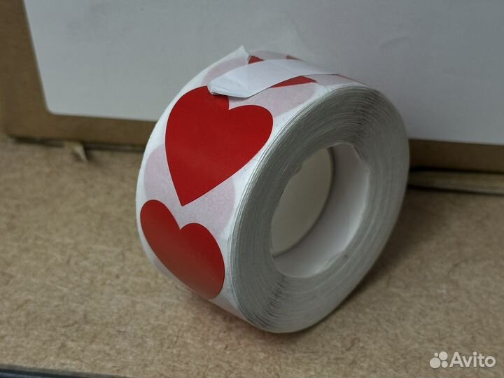 Стикер сердечко 2,5 см х 500шт