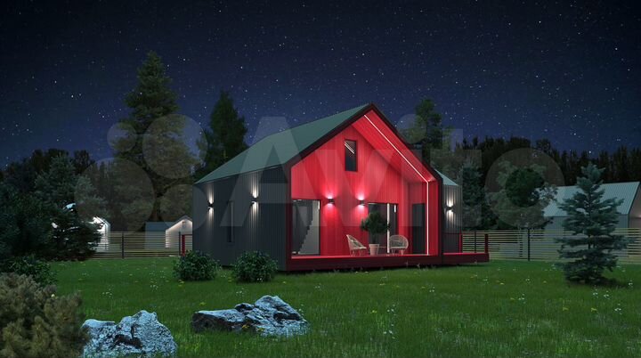 Дом 77 м² на участке 13 сот.