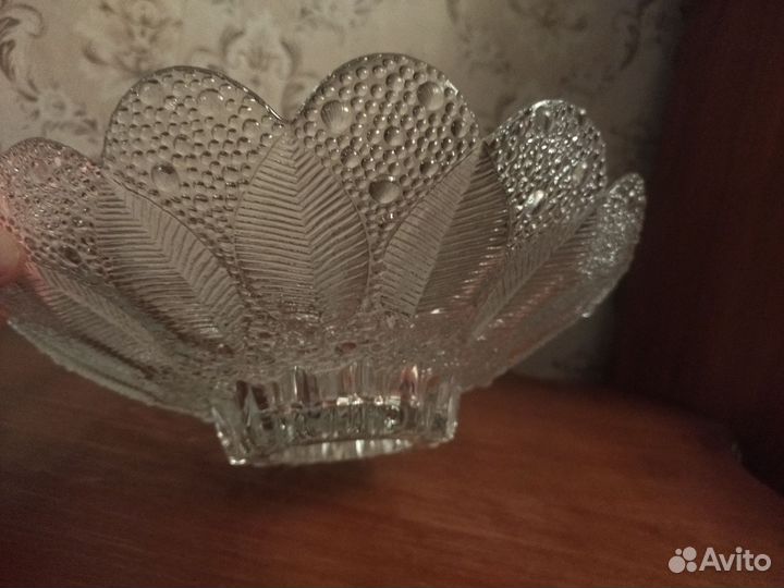 Ваза для фруктов,конфет из декоративного стекла