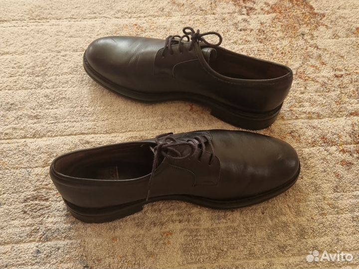 Черные мужские кожаные туфли George Hogg