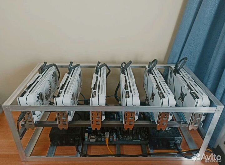 Тушка для майнинг фермы, мать, проц, каркас, памят