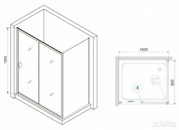 Душевой уголок RGW Passage PA-76-1B 160x80