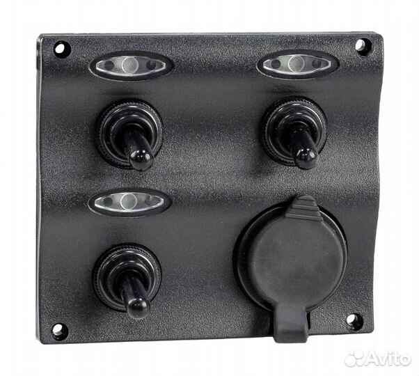 Панель бортового питания 3 переключателя, USB заря