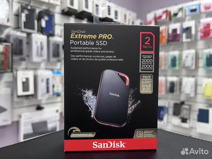 Портативный SanDisk Extreme PRO SSD V2 2TB