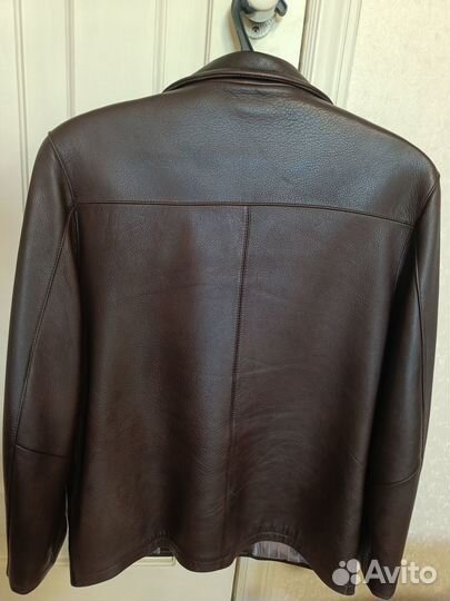 Кожаная куртка мужская 48/50