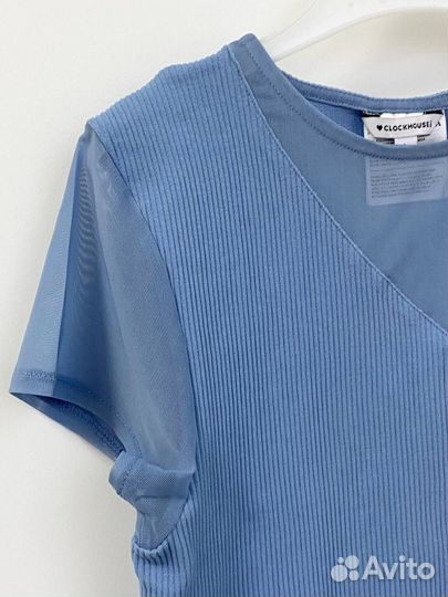 Топ женский c&a футболка кофта рубчик