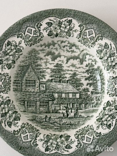 Суповая тарелка винтажная