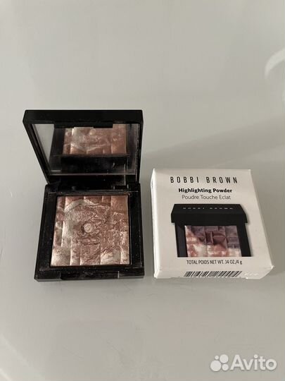 Bobbi brown пудра- хайлайтер Pink glow 4 г