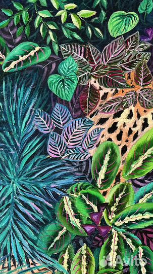 Картина маслом «В тропиках»
