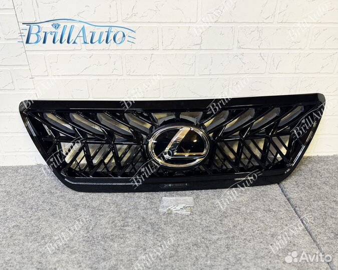 Решетка радиатора TRD Lexus GX 470 черная с лого