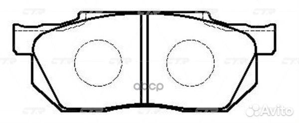 GK0367 колодки дисковые передние с антискр. пл