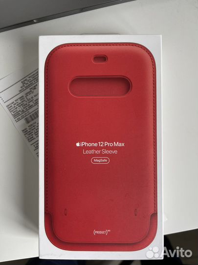 Чехол apple iPhone 12 pro max leather sleeve ориг