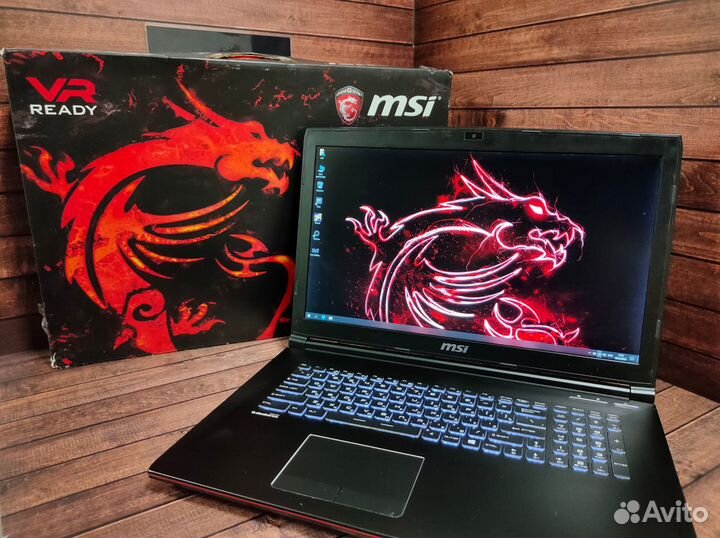 Игровой MSI 17.3 GTX 1050 Ti / i7 / 16 RAM