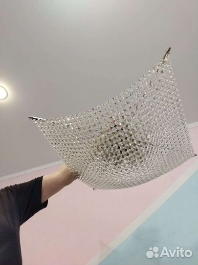 Люстра потолочная бу хрустальная