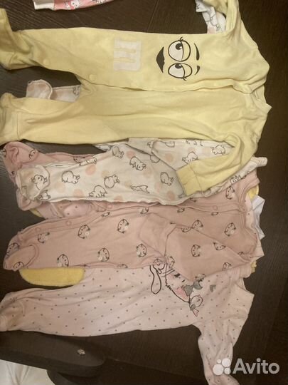 Детские вещи пакетом, почти все новые. Р-р 56-62