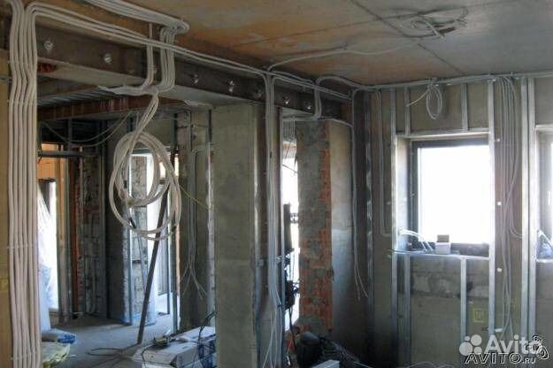 Услуги электрика. Монтаж электропроводки