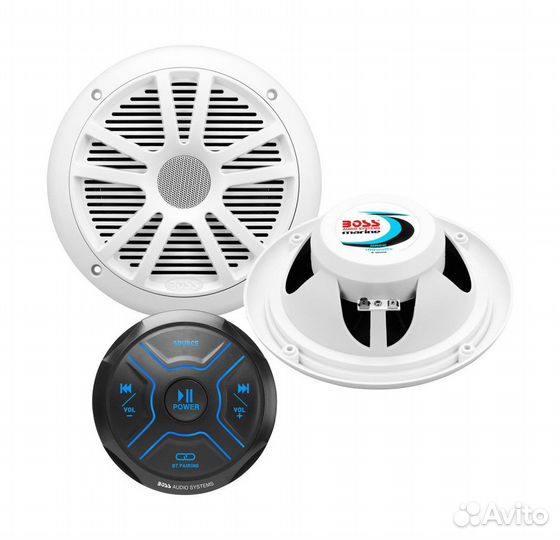 Морская магнитола boss MG150W.6 (комплект2)