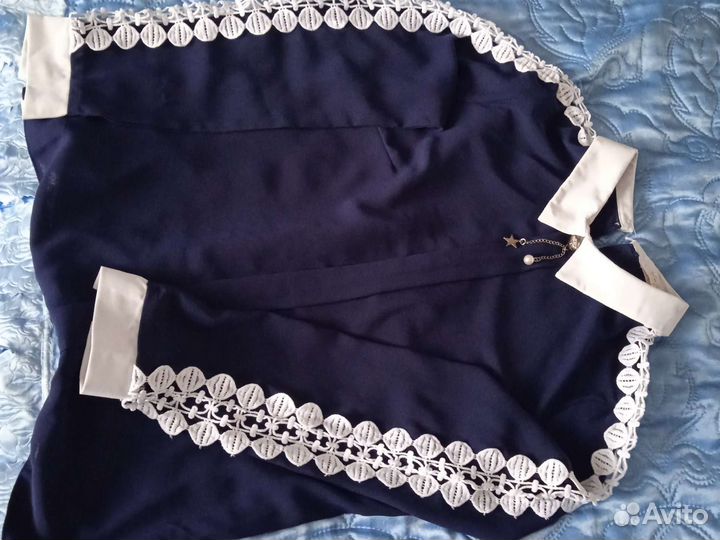 Блузка белая школьная