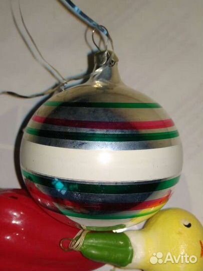 Шар на ёлку новогодний СССР ретро