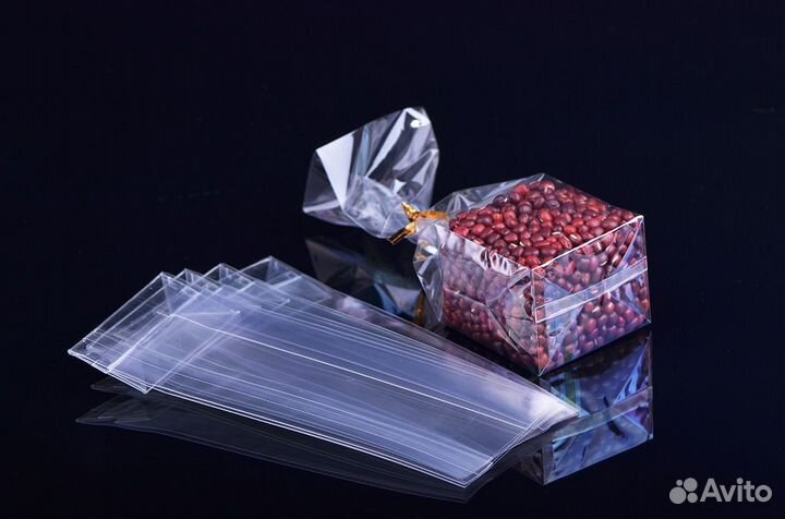 Пакет для упаковки бопп с прямоугольным дном 40мкм