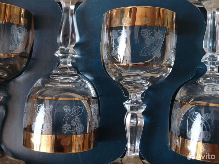 Фужеры рюмки Чехословакия 5шт