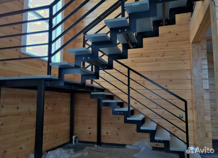 Облицовка бетонных лестниц