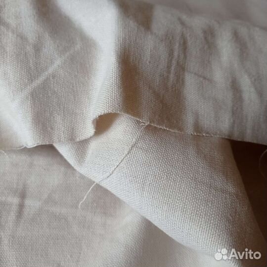 Лён натуральный отрезы